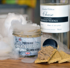 Patchwork Chicken Liver Pâté with Chase Smoked Vodka